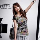 PUFFY - Scoop Neck Print T-Shirt