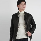 SEOBEAN - Genuine Leather Zip Jacket