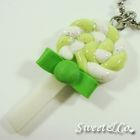 Sweet & Co. - Sweet Green Candy Lollipop Glitter Necklace