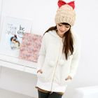 prischu essentials - Pompom Detail Fleece Jacket