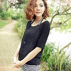 CatWorld - Set: Striped Halter Top + Knit Top