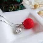 MyLittleThing - Felt Wool Fresh Fruit Necklace(Apple) MyLittleThing - Felt Wool Fresh Fruit Necklace(Apple)