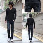 VINTAGE BROTHERS - Washed Straight-Cut Jeans