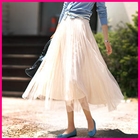 45SEVEN - Elastic-Waist Pleated Tulle Skirt
