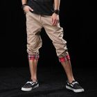 AOYAMA - Plaid-Panel Cropped Pants