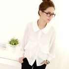prischu essentials - Chiffon-Sleeve Layered Blouse