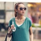 PUFFY - Short-Sleeve V-Neck Hooded T-Shirt