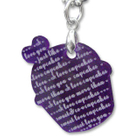 Sweet & Co. - I Love Cupcakes Mirror Violet Charm Necklace