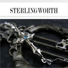 Sterlingworth - Jeweled Cross Bracelet