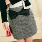 Tokyo Fashion - Bow-Accent Houndstooth Skirt
