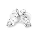 MaBelle - 18K White Gold Diamond Earrings