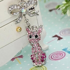 Miss Girl - Rhinestone Cat Mobile Strap