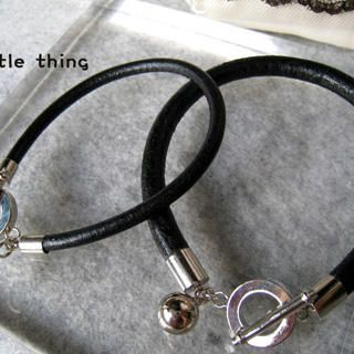 Couples Favorite Set-Leather Bracelet(Black) Couples Favorite Set-Leather Bracelet(Black)