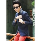 HOTBOOM - Mandarin-Collar Blazer
