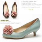 MODELSIS - Rosette-Accent Kitten-Heels