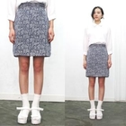 miss panda - Floral-Patterned Pencil Skirt