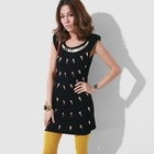 1313 - Studded Tank Dress with Necklace