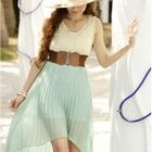 Tokyo Fashion - Crocheted-Bib Dip-Back Dress