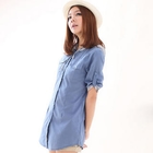 CatWorld - Contrast Hooded Long Shirt