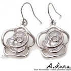 A.dore - Rhinestone 'Rose' Earrings