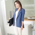 cocostar - Notched-Lapel Double-Breasted Blazer