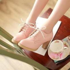 Pastel Pairs - 系带有跟牛津鞋 Pastel Pairs - 系带有跟牛津鞋