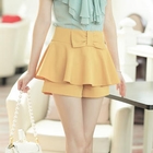 JK2 - Bow-Accent High-Waist Skort