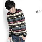 MURATI - Long-Sleeve Patterned Knit Top