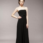 Joanne Kitten - Twist-Front Strapless Gown