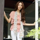 Tokyo Fashion - Flutter-Sleeve Chiffon Top