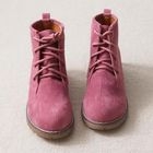 Ni-kiyo - Faux-Suede Lace-Up Ankle Boots