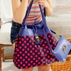 PG Beauty - Tassel-Accent Shoulder Bag With Wristlet
