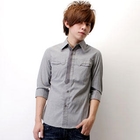 SeventyAge - 3/4-Sleeve Striped Shirt