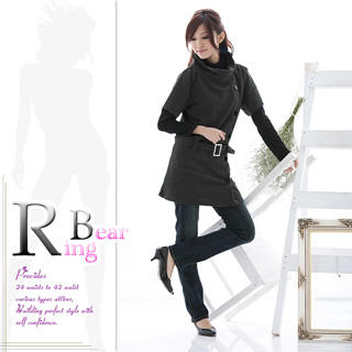 ringbear wool blend stand collar belt dress yesstyle ringbear wool blend stand collar belt dress yesstyle