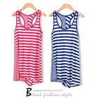 SUGAR BLACK - Stripe Sleeveless Top