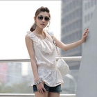 PUFFY - Eyelet Lace Layered Sleeveless Top
