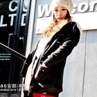 Ando Store - Faux-Shearling Trim Hooded Coat