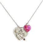 6thJune - 'Love Arrow' - Pink Lovers Necklace with Swarovski Crystals