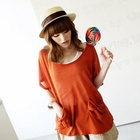Tokyo Fashion - Bow-Accent Pocket Knit Top