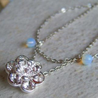 MyLittleThing - Silver Ladies Shiny Flower Double Bracelet