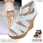 Chione - Platform Wedge Sandals