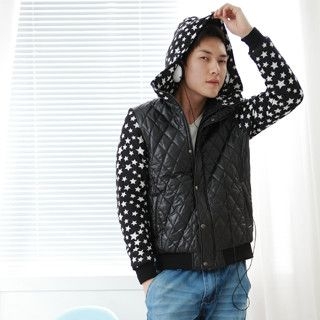 Star-Print Quilted Jacket Star-Print Quilted Jacket