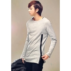 HOTBOOM - Zip-Hem Knit Top