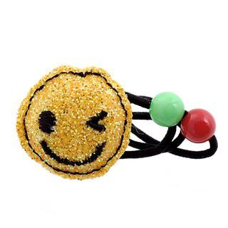 Dazzling yellow glitter smile hair band