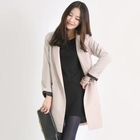 LORIKEET - Set: Contrast-Trim Long Blazer + Sleeveless Long Top