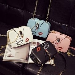 Ballerina Bags - 唇印刺绣斜挎包 Ballerina Bags - 唇印刺绣斜挎包