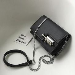 Youshine - Faux Leather Shoulder Bag Youshine - Faux Leather Shoulder Bag