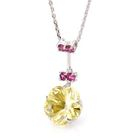 Bellini - Lemon Quartz Blosssom Pendant