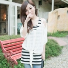 Goodies - Set: Chiffon Top + Striped Camisole