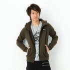 BLACK ASUKA - Faux-Leather-Trim Hoodie